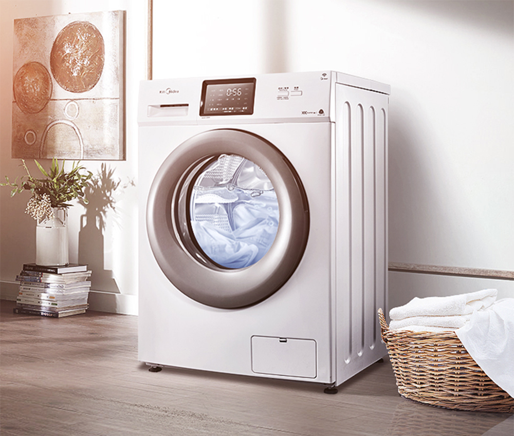 小天鹅洗衣机全自动家用洗烘干一体10kg变频滚筒TD100V62WADG 白色 滚筒