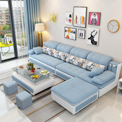 免洗沙发小户型三人位现代简约沙发客厅整装转角组合家用布艺沙发