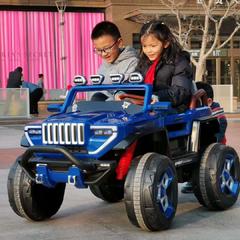 儿童电动汽车四轮可坐大人小孩双人超大号带遥控越野车宝宝玩具车